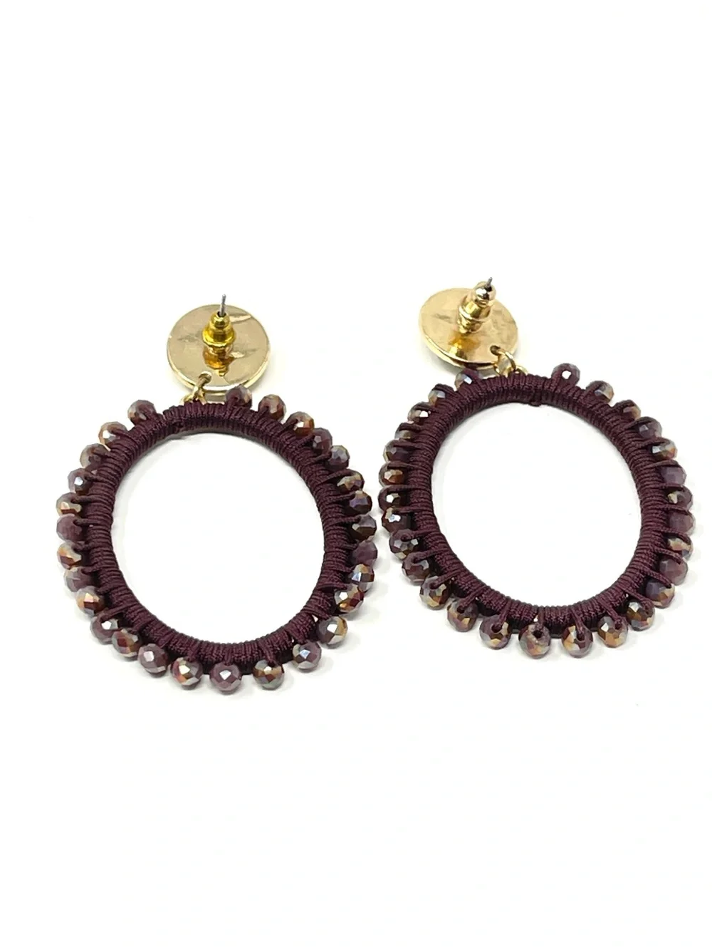 New Anthropologie Bryn Hooped Post Earrings
